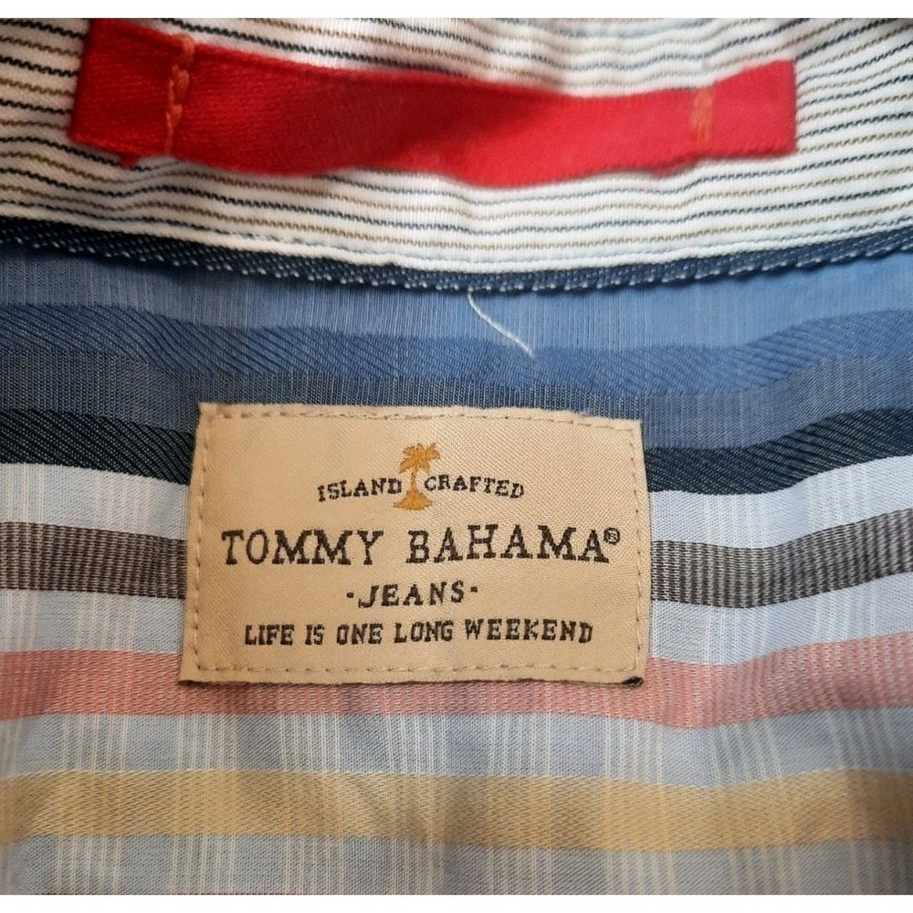 2 Tommy Bahama Long Sleeve Button Down Mens Size XL Bundle Of 2 Office Wear - Picture 8 of 16